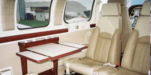 Beech Baron 58 piston view 2 for Dallas charter