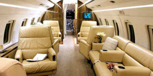 Challenger 601 heavy jet view 2 for Dallas charter
