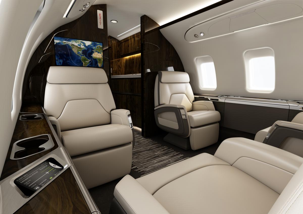 Bombardier Challenger 650 heavy jet view 1 for Dallas charter