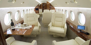 Falcon 900 heavy jet view 2 for Dallas charter