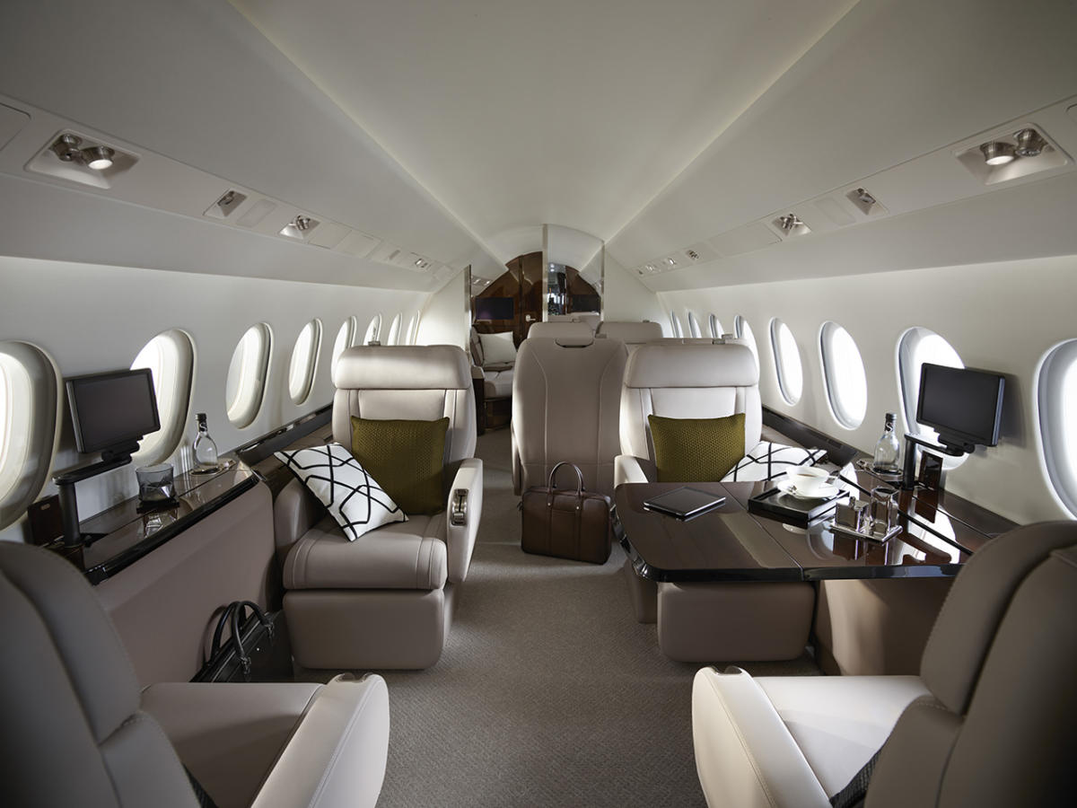 Dassault Falcon 900LX heavy jet view 1 for Dallas charter