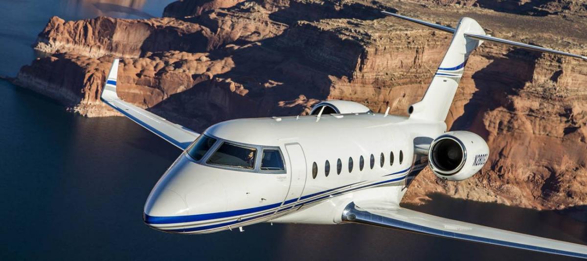 Gulfstream G280 super midsize jet view 1 for Dallas charter