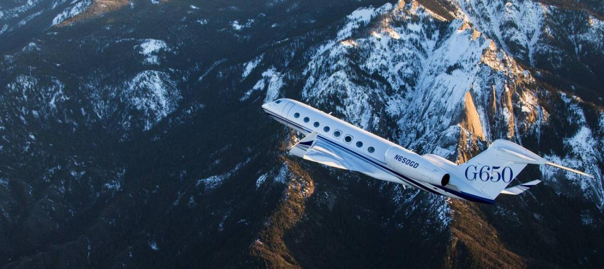 Gulfstream G650 / G6 long range jet view 1 for Dallas charter