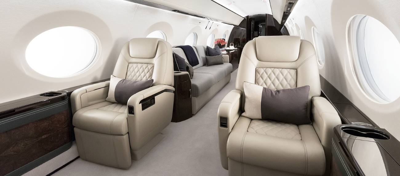 Gulfstream G500 long range jet view 2 for Dallas charter