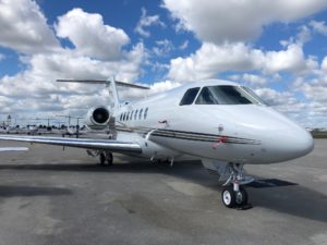 Hawker 4000 super midsize jet view 1 for Dallas charter