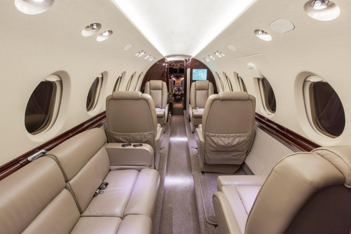 Hawker 750 midsize jet view 1 for Dallas charter
