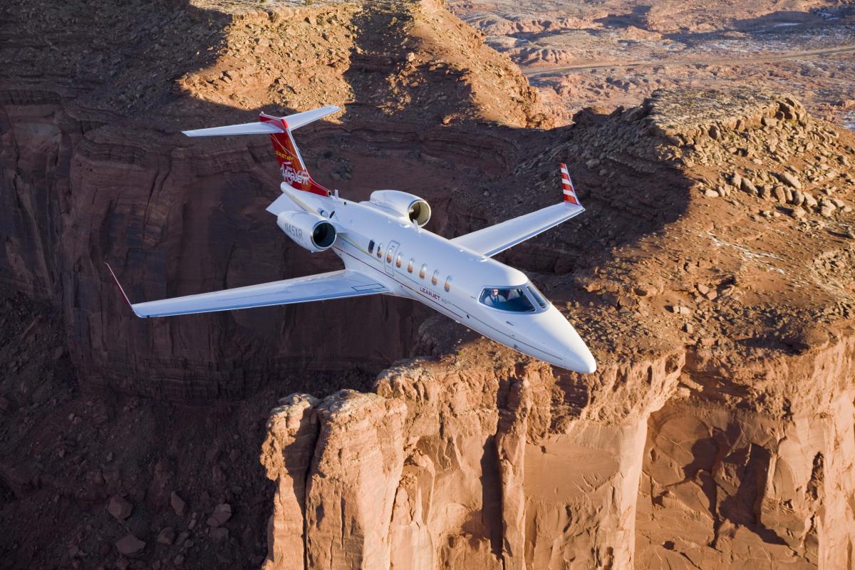 Learjet 45 super light jet view 1 for Dallas charter