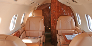 Learjet 55 midsize jet view 2 for Dallas charter