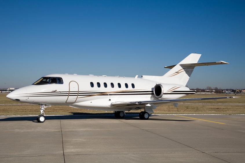 Hawker 1000 super midsize jet view 1 for Dallas charter