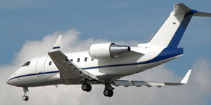 Challenger 600 heavy jet view 1 for Dallas charter
