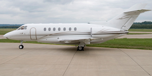 Hawker 1000 super midsize jet view 2 for Dallas charter